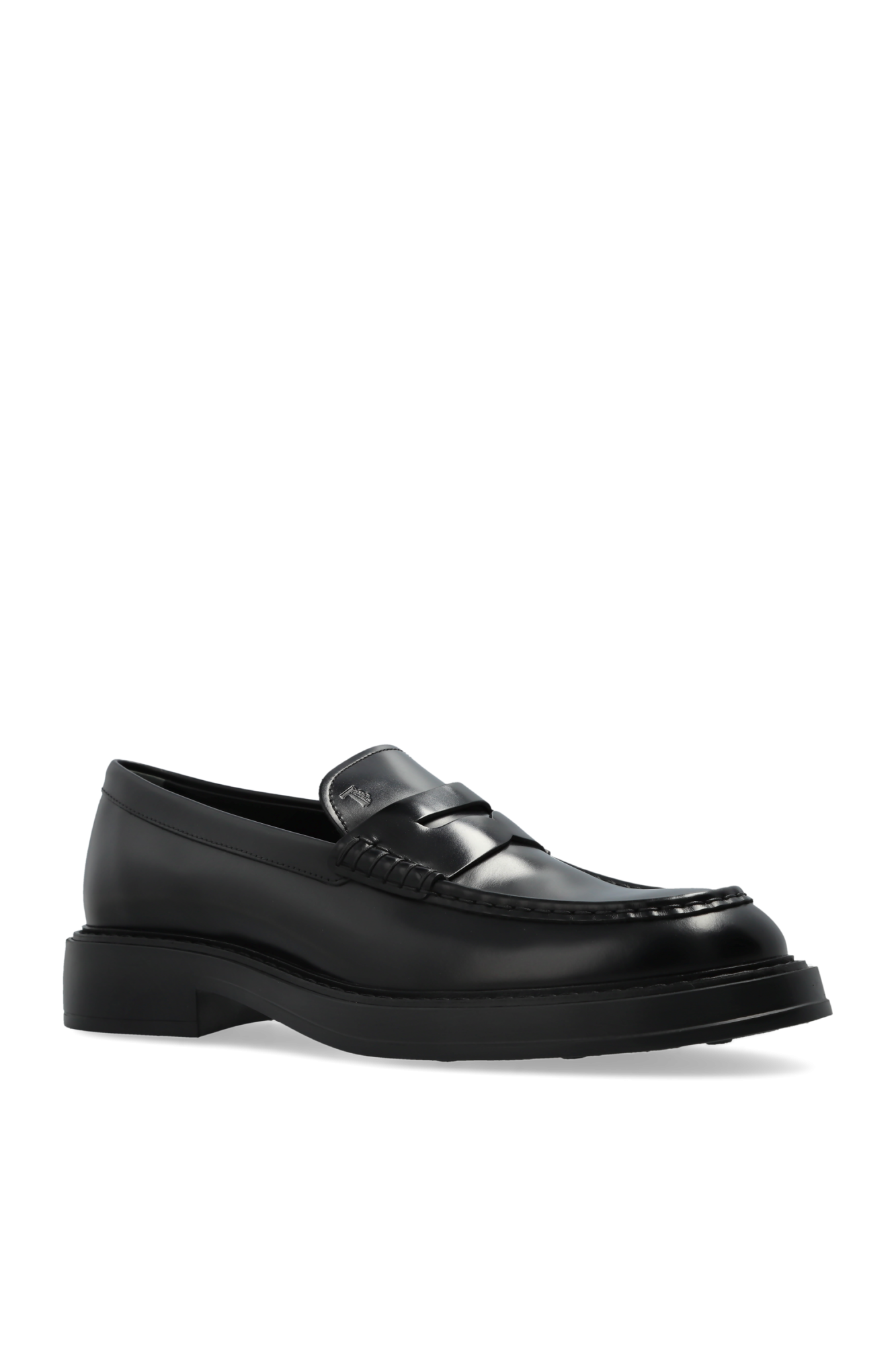 TOD'S ヒルハンフス XXW67L0JG70UBP0 B999 Woman ブラック シティ ゴンミーニ レザー ドライビングシューズ